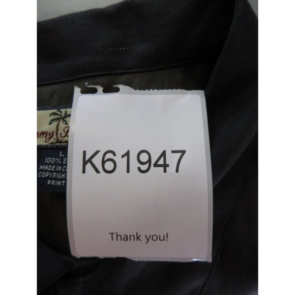 Tommy Bahama Shirt Large Silk Hawaiian Loop Collar AOP Camp Relax - Picture 12 of 12